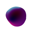 Abstract illustration consisting of a purple bubble